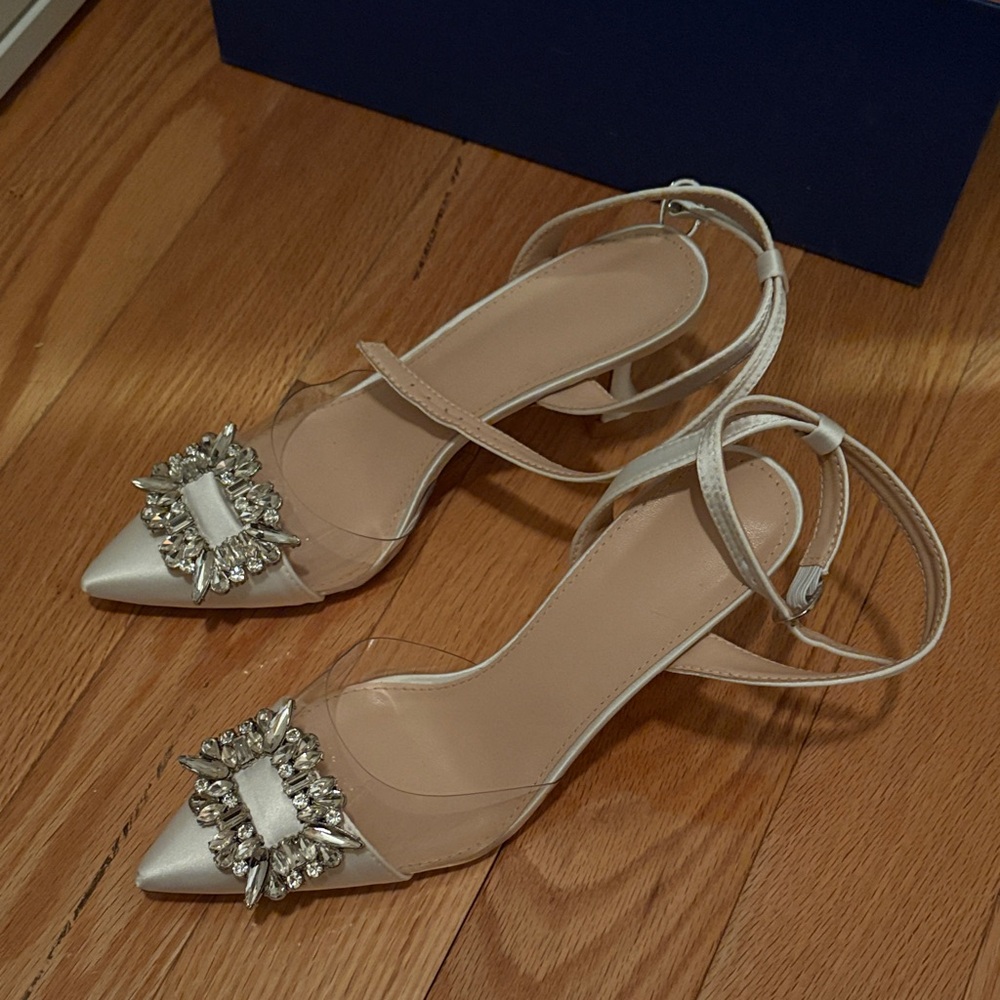 Bloomingdale's Silver Heels